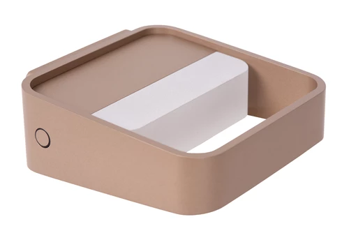 Lucide SILVI - Rechargeable Wall light - Battery pack - LED Dim. - 1x3,7W 2700K - Coffee | Premium - turned off